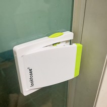 미닫이문 잠금장치 슬라이딩도어 중문 안전 유리 창문, 제품_원터치탭 핑크