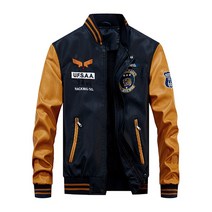 크롭 바시티 배색 스타디움 자켓 야구점퍼 봄버 가죽 자켓 남성 야구 바이커 Pu 코트 인조 파일럿 대표팀