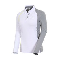 [볼빅골프웨어] [결제할인쿠폰][볼빅] 여성 골프 배색 포인트 카라 긴팔 티셔츠 VLTSJ