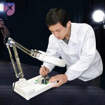 작업 스탠드 확대경 돋보기 검수 조명 대형 링라이트, 15배청경