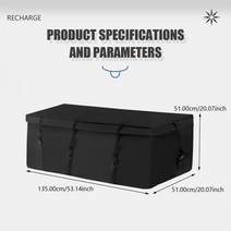 루프백 Hitch Mount 화물 캐리어 가방 SUV 트레일러 밴 자동차 트럭용 견고하고 고강도 강화 스트랩 pre, 한개옵션0