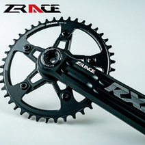 가성비 자전거 로드 바이크 크랭크 세트 하단 브래킷이 있는 단일 스프로킷 44T 체인링, 170mm+44T+BB92