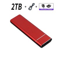 HDD ssd 2tb 8tb 4t ssd 외장 하드 디스크 드라이브 솔리드 스테이트, 레드 2TB