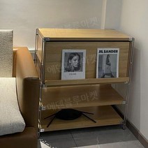 인테리어수납장 거실책장 장식장 원목책꽂이 책장DIY, 우드