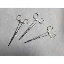 겸자가위 18cm 일자로 된 겸자 솜넣는 실버겸자, 실버1개