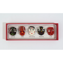 한국기념품 하회탈 자석세트 전통공예소품 하회탈기념품 민속공예품 한국전통탈 외국인선물 한국전통선물 유학생선물 바이어선물 단체선물 외국친구선물 한국특산품 한국적인선물 해외친구선물, 봉산탈자석세트