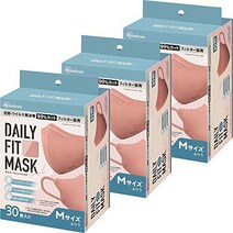 아이리스 오야마 마스크 입체 마스크 DAILY FIT MASK 보통 사이즈 30장입 RK-D30MP 핑크 アイリスオーヤマ マスク 立体マスク DAILY FIT MASK ふつうサイ