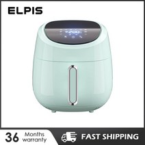 생선오븐 생선구이오븐 생선오븐구이 ELPIS 에어 프라이어 4L 터치 스크린 디지털 1400W 오일 프리 핫 전기, [01] 미국, 01 357T-Aqua Blue_01 미국