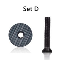 티타늄 스템 자전거 부품 SWTXO 헤드셋 캡 MTB 도로 그릇 커버 28.6mm 포크 헤드 튜브 액세서리에 대 한 나사와 줄기 모자, [04] Set A