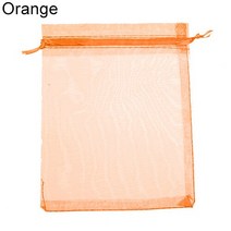 소창원단 50 개/몫 7x9 9x12 10x15 13x18cm 작은 Organza 가방 웨딩 파티 부탁 선물 좋은 매력 보석 포장 amp 파우치, [04] 13x18cm, [01] white