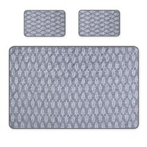 아이스 인견 여름 쿨매트, 인견(그레이) 더블세트