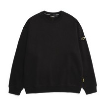 내셔널지오그래픽 N233USW902 벨룩스 세미 오버핏 맨투맨 카본 블랙 일상 데일리 운동