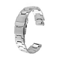 casio protrek 시리즈 prw-3000310060006100 남성 16mm 솔리드 스테인레스 스틸 시계 밴드 야외 브랜드 호환