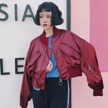 가바바 여성 항공점퍼 시크하면서 귀여움을 동시에 느끼게 해주는 블루종 자켓 G42438