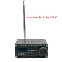 SI4732 ATS-20 + Plus V2 모든 대역 라디오 수신기 FM AM (MW 및 SW) SSB 리튬 안테나 스피커 케이스, 01 ATS20