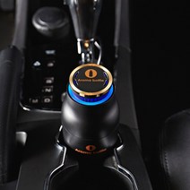 아로마보틀 차량용방향제 카트리지 리필교체형 블랙 디퓨저 + 향기 카트리지포함 세트, 제스트오렌지