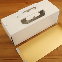 [렛츠베이킹] 손잡이 롤케이크상자 (무지), 손잡이롤케이크박스10개