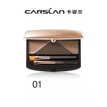CARSLAN 카즈란 3색 아이브로우 워터프루프 자연발색 브로우키트, 01. 3.6g, 02. 01 브라운