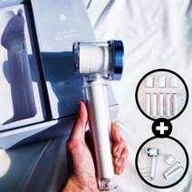 내몸에는 수돗물염소제거 석회수 샤워 필터 필터기 샤워기, 3. 본품+필터1세트(총24개월사용분), 블루