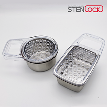 스텐락 스텐 이유식 강판 원형 사각 손잡이 보관 보관용기 420ml 540ml, 1개
