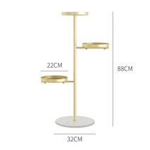 북유럽 철제 랙 골드 심플 거실 인테리어 플로어 마블링-102174, 옵션03