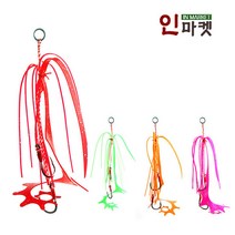 스커트훅리본 자작루어 타이 스커트 훅세트 타이라바, 스커트훅리본 해마레드