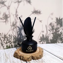 블랙 페더 디퓨저 100ml 고급인테리어 블랙 보틀 실내방향제 차량용 머리안아픈 뷰티풀제이제이 정정아마켓, 민트쇼핑백+1000, 200ml27000원, 11-베리 앤 허니비