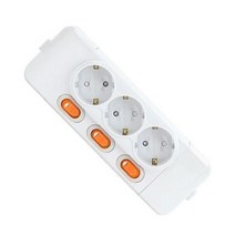 현대일렉트릭 개별 노출콘센트 3구, 1개