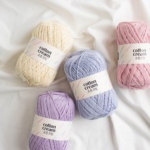 야나 코튼크림 70g (cotton cream) 100%면사 부드러운실 의류실 소품실 대바늘실 코바늘실, 807 베이비핑크