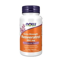 NOW Extra Strength 트랜스 레스베라트롤 350mg 60캡슐