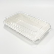 T-055 백색 펄프 사각트레이 용기600개+뚜껑600개 24oz, T-055 용기600개+뚜껑600개