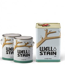 웰 WELL 오일스테인 DIY 페인트 4리터, 마호가니