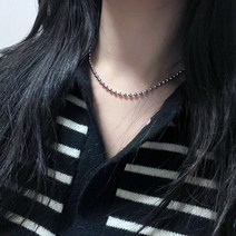세르아즈 써지컬 스틸 남자 여자 남여공용 4mm 군번줄 볼드 체인 목걸이