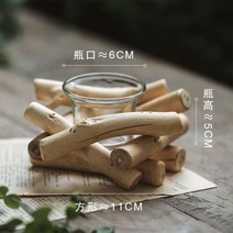 고재 빈티지 스튜디오 갤러리 한옥 소품 Splicing 나무 막대기 단단한 촛대 장식품 수공예품 가정 장식 복고풍 와비사비 일본 디자인 스타일 홈스테이 분위기, 스플라이싱 나무 스틱 캔들 홀더