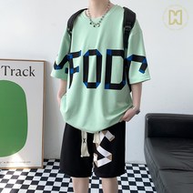 코디코치 래그 반팔 세트 라운드 티셔츠 반바지 트레이닝 운동복 밴딩 상하세트