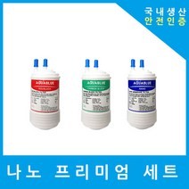 현대큐밍 정수기필터 호환 더슬림플러스 P-P12 프리미엄 전체 세트, (PP12)L7프리미엄 4인치복합단방향3개