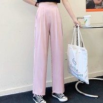 데일리 여성 슬랙스 팬츠 허리밴딩 바지 와이드 팬츠