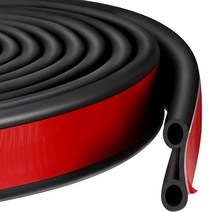 5.9m(17.4피트) 테일게이트 씰 EPDM 고무 테일게이트 씰 접착 캠퍼 쉘 씰 이중 전구 자동차 웨더 스트리핑 픽업 트럭 및 방풍 방수 방음 소음 감소