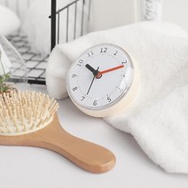 화장실 거울부착 무소음 방수 욕실시계 시간정확 시계벽 선물 이케아 무선LED 추천 신혼집, 민트