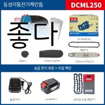 기계톱 한손톱 동력톱 미니 가지치기 소형 전기톱, 21. DCML250【4.0 단전】수입 체인 증정