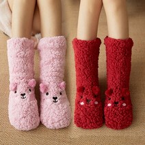 발보온기 발히터 히팅패드 발 따뜻하게 잠자는 겨울 발 따뜻한 침대 플러그가없는 기숙사, 핑크 베어 + 레드 베어