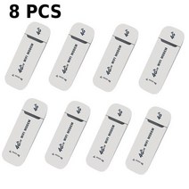 휴대용와이파이 와이파이에그 2박3일해외여행 10852pcs 4g lte usb 150mbps 휴대용 무선 와이파이 어댑터 스틱 동글 모바일 광대역 4g 네트워크 카드 라우터, 8개 흰색