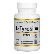 캘리포니아골드뉴트리션 CGN 엘 L 티로신 타이로신 500mg 60캡슐 tyrosine