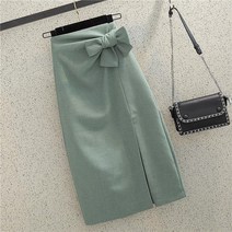 puildaug 하프 스커트 여성용 스프링 하이 허리 스트랩 슬림 힙 스커트 롱 원스텝 스커트