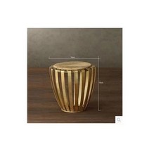 원목거실테이블 거실탁자 좌식테이블 컨트리 솔리드 우드 라운드 다리미 커피 테이블 거실 패션 차 만들기 사이드 테이블 코너 테이블 간단한, Diameter 56 56 55