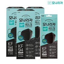 모나리자 KF94 황사 미세먼지 마스크_블랙 60매, 001