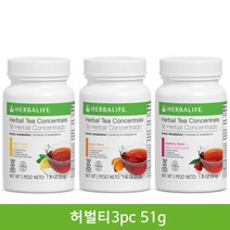미국 허벌라이프 허벌티 믹스 3개 레몬 .피치. 라즈베리 51g
