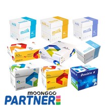 복사 용지 A4 80g A3 B5 더블에이 삼성 밀크 1박스, 001~010, 3_더블에이복사지A4 80g500매X5권/박스