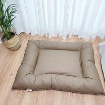 아더네 대형 소형 강아지 가죽 방석, 카푸치노