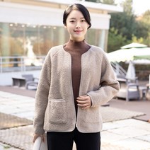 엄마옷 모슬린 뽀글이 라운드 누비점퍼 YJP211191